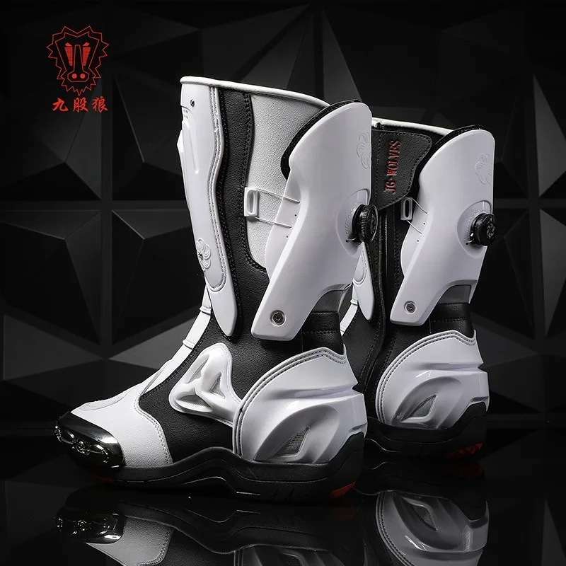 JG-Wolf Leather Motocross Boots Men Anti-slip Off Road Motorcycle Boots Adventure Touring MX MTB Dirt Bike Boots
JG-Wolf Leather Motocross Boots Men Anti-slip Off Road Motorcycle Boots Adventure Touring MX MTB Dirt Bike Boots