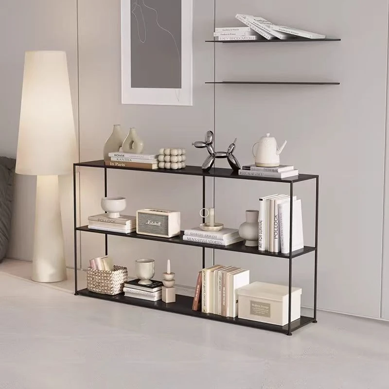 Nordic wrought iron entrance table desk sofa rear shelf floor multi-layer simple baffle storage rack
Nordic wrought iron entrance table desk sofa rear shelf floor multi-layer simple baffle storage rack