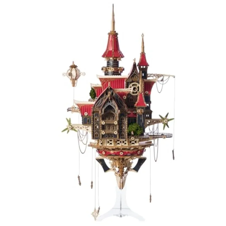 3D Wooden Puzzles for Adults, Fantasy Steampunk Castle Model Kits to Build, DIY Architectural Kit with LED Lights, Premium Disp
3D Wooden Puzzles for Adults, Fantasy Steampunk Castle Model Kits to Build, DIY Architectural Kit with LED Lights, Premium Disp