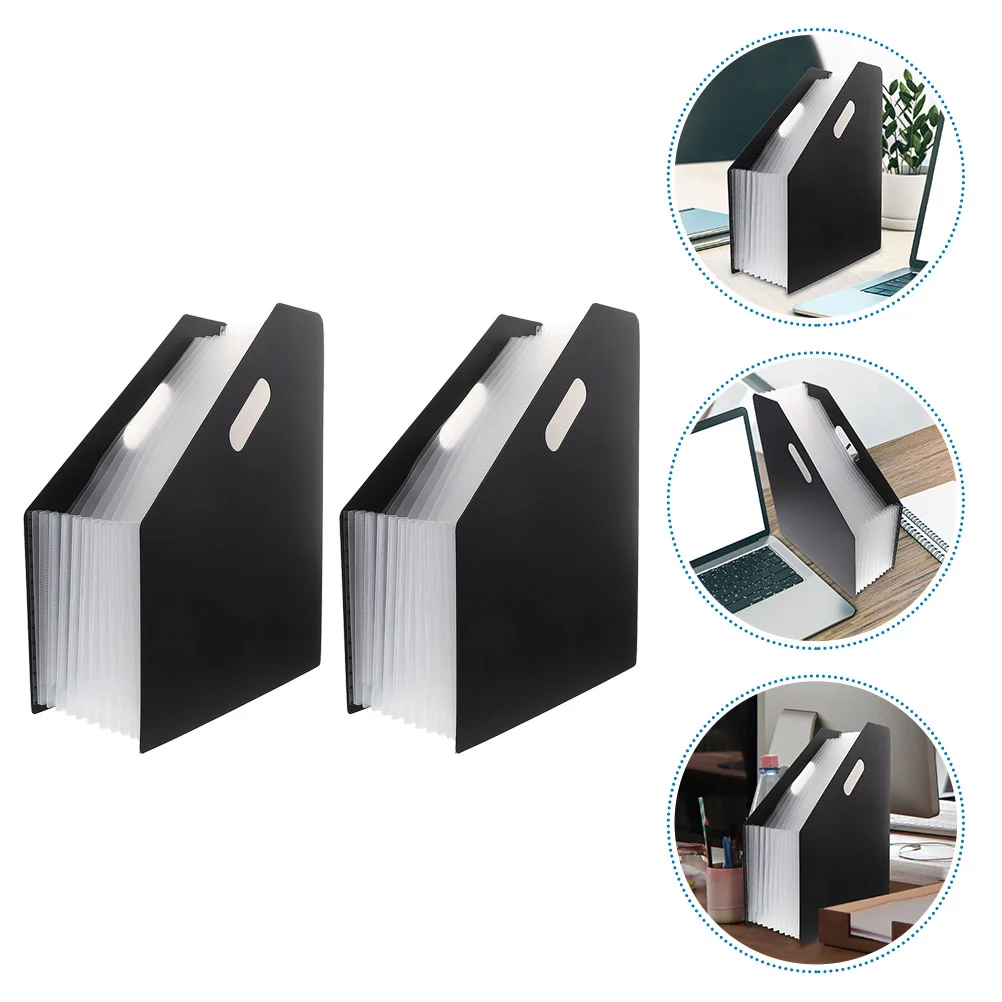 2 Pcs File Storage Rack Accordion Folders Plastic Holder Black Student Desktop Office School Travel Large Capacity
2 Pcs File Storage Rack Accordion Folders Plastic Holder Black Student Desktop Office School Travel Large Capacity