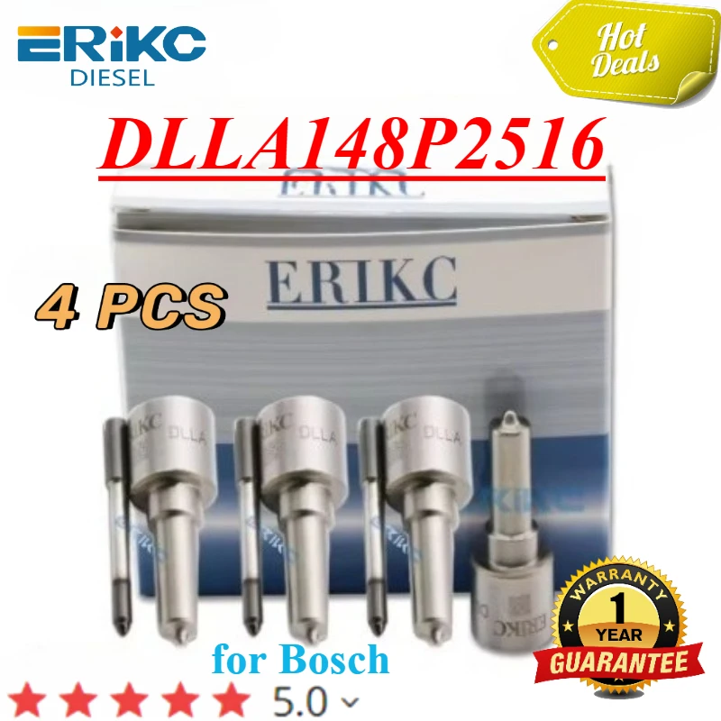 4PC DLLA148P2516 Diesel Injector Nozzle 0433172516 Full Jet Oil Spray DLLA 148 P 2516 for Bosch 0445120444
4PC DLLA148P2516 Diesel Injector Nozzle 0433172516 Full Jet Oil Spray DLLA 148 P 2516 for Bosch 0445120444