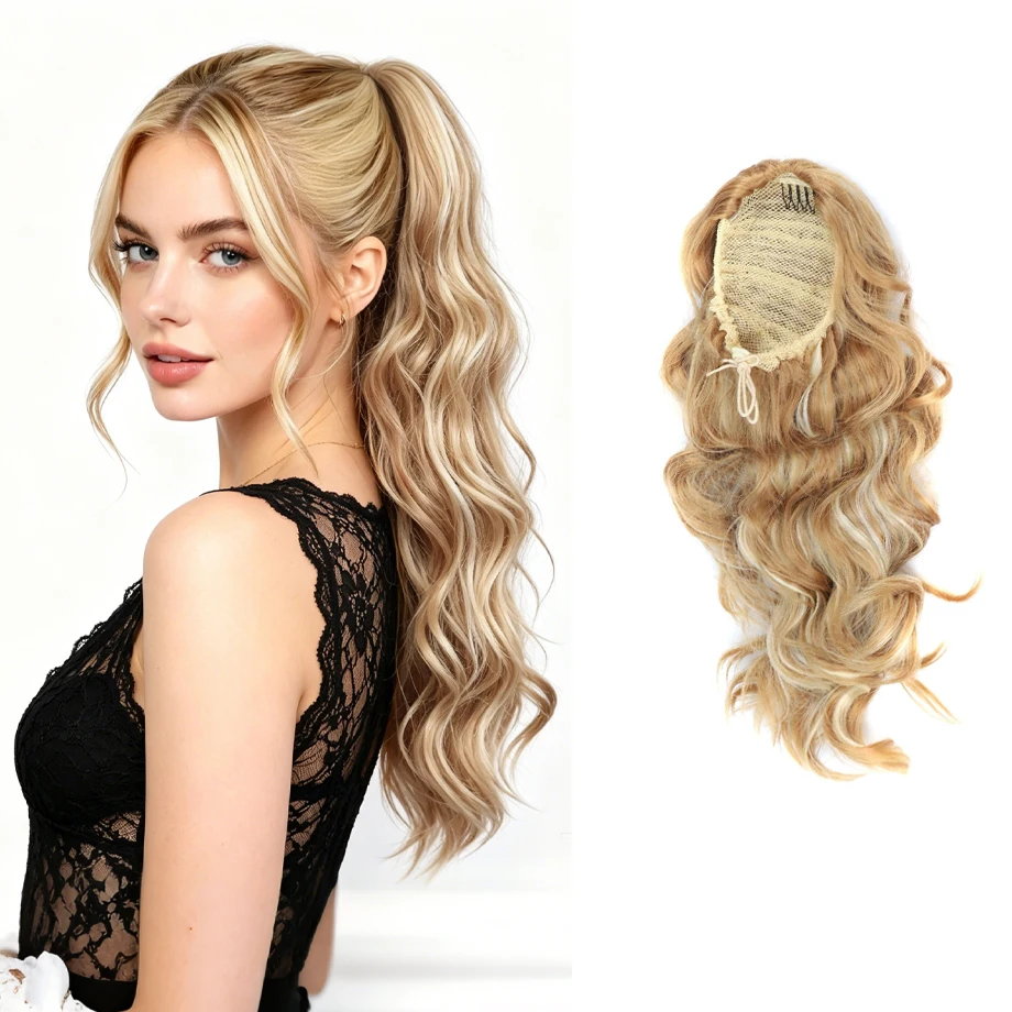 20inch Drawstring Ponytail Body Wave Synthetic Hair Extension Ponytail in Extensions for Women's Hairpiece Ponytails Daily Use
20inch Drawstring Ponytail Body Wave Synthetic Hair Extension Ponytail in Extensions for Women's Hairpiece Ponytails Daily Use