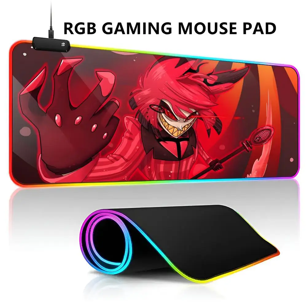 Коврик для мыши Hazbin Hotels Alastor RGB со светодиодной подсветкой, игровой водонепроницаемый большой ковер для геймерской мыши, большой коврик для клавиатуры Mause, игровой коврик для ПК, стол
Коврик для мыши Hazbin Hotels Alastor RGB со светодиодной подсветкой, игровой водонепроницаемый большой ковер для геймерской мыши, большой коврик для клавиатуры Mause, игровой коврик для ПК, стол