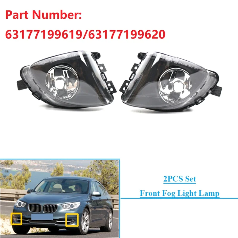 1 Pair Front Fog Light Lamps NO/Bulbs 63177199619 63177199620 Car Accessories Fits For BMW 535I 550I GT 2010-2017
1 Pair Front Fog Light Lamps NO/Bulbs 63177199619 63177199620 Car Accessories Fits For BMW 535I 550I GT 2010-2017