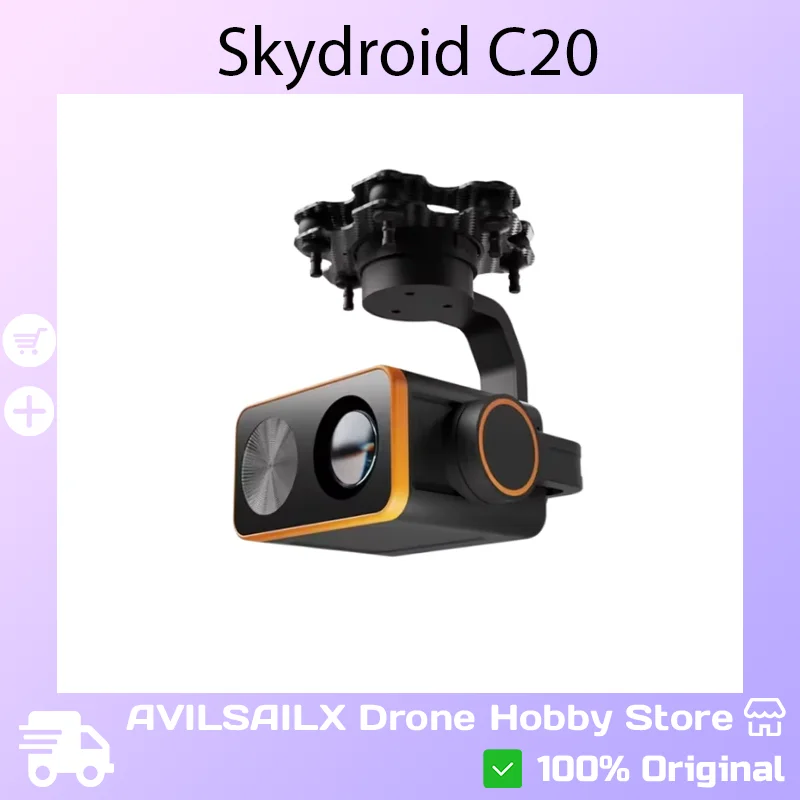 Skydroid C20 Compact 3-Axis Gimbal Camera 1080P 22x Optical Zoom H16/H30 Compatible
Skydroid C20 Compact 3-Axis Gimbal Camera 1080P 22x Optical Zoom H16/H30 Compatible