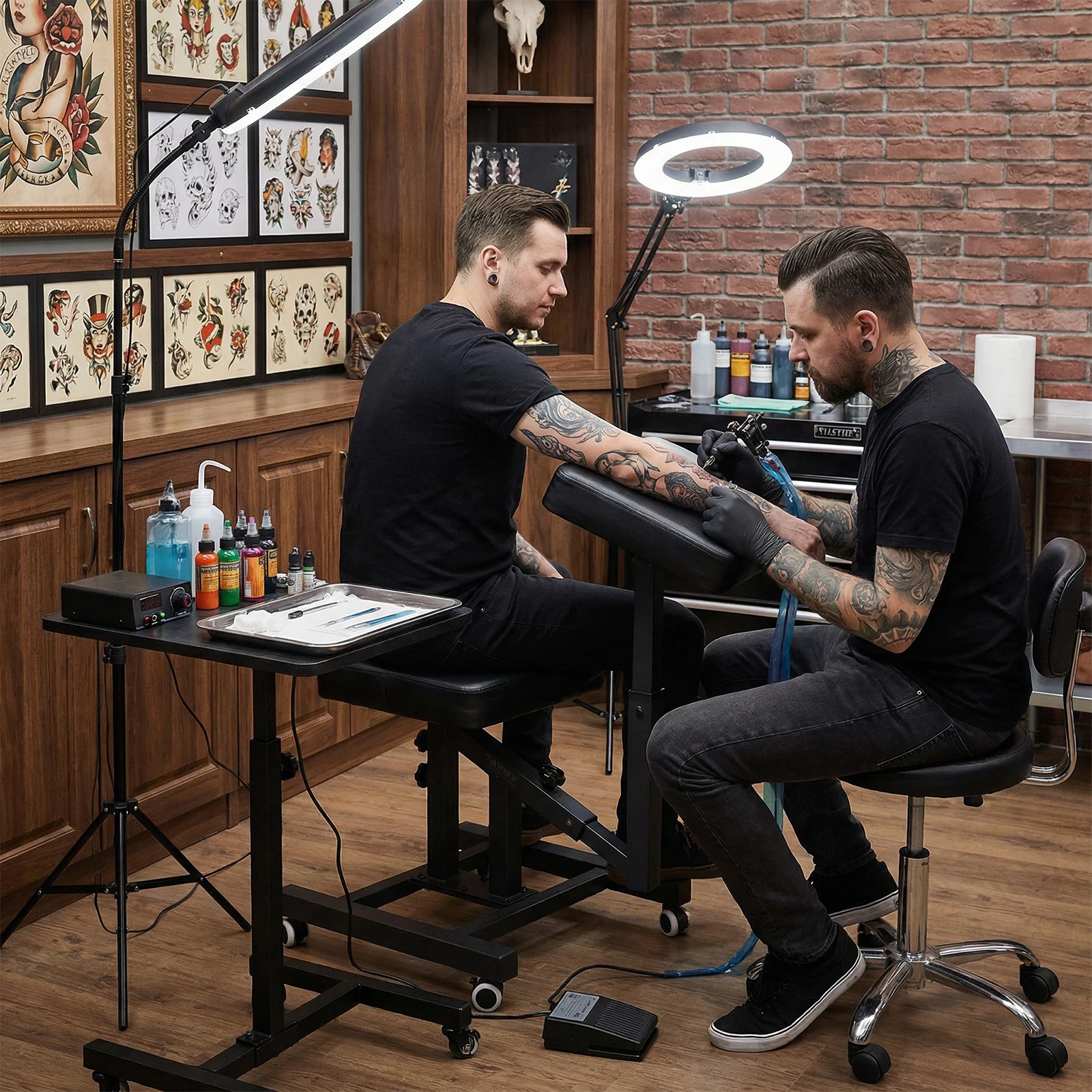 Tattoo Chairs with Adjustable Armrest & Back Support Ergonomic Multiple Uses Chair for Tattoo Artists and Client Tattoo
Tattoo Chairs with Adjustable Armrest & Back Support Ergonomic Multiple Uses Chair for Tattoo Artists and Client Tattoo