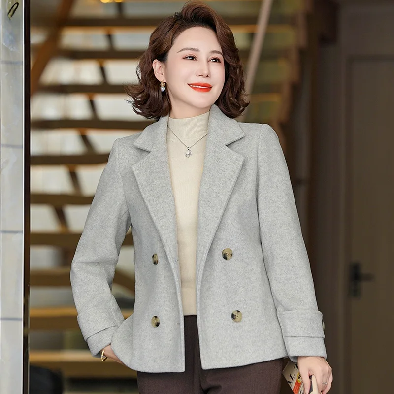 Модное шерстяное пальто для женщин среднего возраста, весна-осень, новинка 2024 года, элегантная женская верхняя одежда
Модное шерстяное пальто для женщин среднего возраста, весна-осень, новинка 2024 года, элегантная женская верхняя одежда