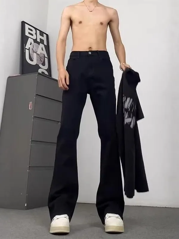 Black Bell Bottom Jeans for Men Versatile Stylish Spring Autumn New Style High Waist Slimming Casual Teenagers Long Pants
Black Bell Bottom Jeans for Men Versatile Stylish Spring Autumn New Style High Waist Slimming Casual Teenagers Long Pants