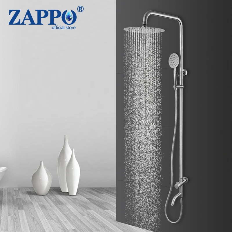 Zappo Bathroom Shower Faucet Wall Mount Brushed Rainfall Shower Faucet Set Bathtub Tap Adjust Height Cold Water Shower Sets
Zappo Bathroom Shower Faucet Wall Mount Brushed Rainfall Shower Faucet Set Bathtub Tap Adjust Height Cold Water Shower Sets