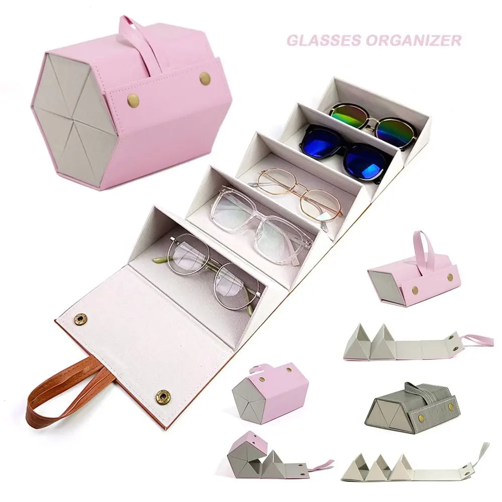Portable 2/3/4/5/6 Slots Glasses Organizer Hard Shell Compact Design Storage Box Folding Multi-slot Eyeglasses Holder Display
Portable 2/3/4/5/6 Slots Glasses Organizer Hard Shell Compact Design Storage Box Folding Multi-slot Eyeglasses Holder Display