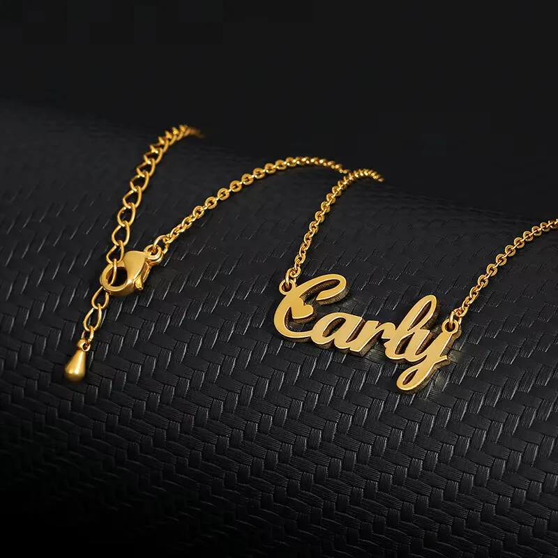 Custom Name Necklaces Gold Color Female Stainless Steel Customized Jewelry Pendant for Woman Man Family Neck Chain Dropshipping
Custom Name Necklaces Gold Color Female Stainless Steel Customized Jewelry Pendant for Woman Man Family Neck Chain Dropshipping