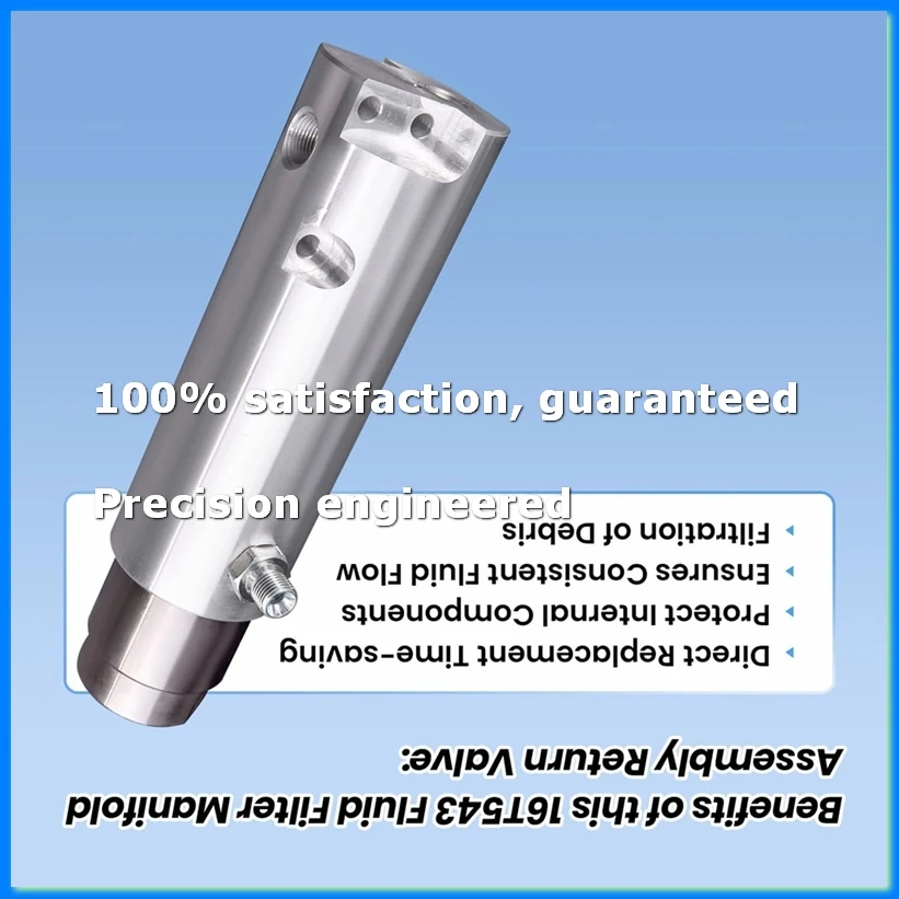 16T543 Fluid Filter Manifold Assembly Backflow Valve with Filter Cover Compatible with Airless Paint Sprayers 695/795-ABRM
16T543 Fluid Filter Manifold Assembly Backflow Valve with Filter Cover Compatible with Airless Paint Sprayers 695/795-ABRM