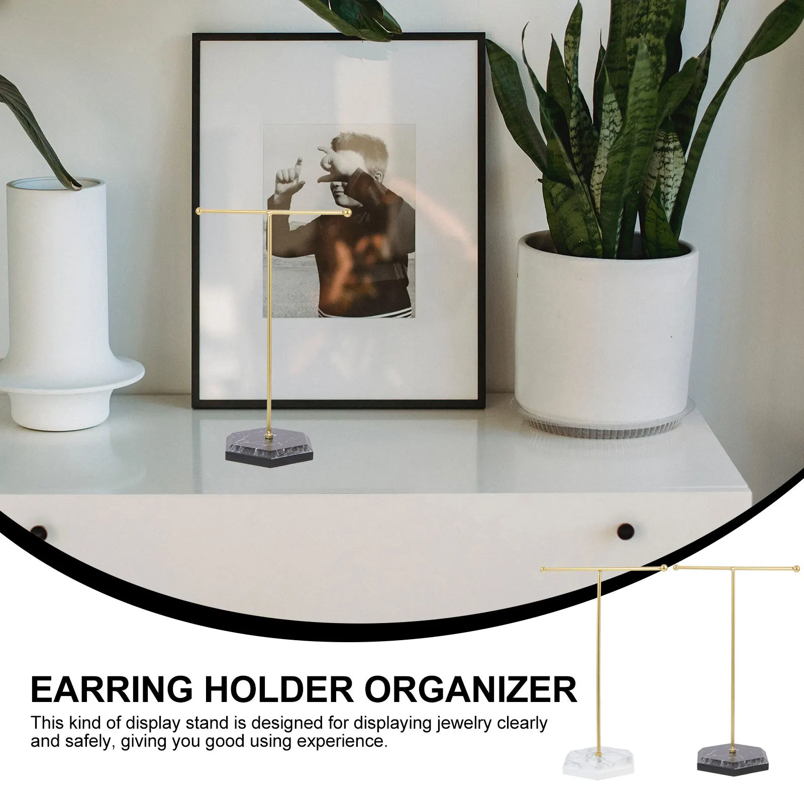 2Pcs T-Shape Jewelry Display Stands Organizer Large Capacity Earrings Necklace Storage Rack Holder Earring Holder Organizer
2Pcs T-Shape Jewelry Display Stands Organizer Large Capacity Earrings Necklace Storage Rack Holder Earring Holder Organizer