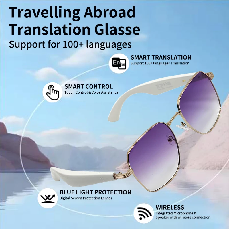 LIGE 2025 New Smart Glasses Fashion Sunglasses Men Bluetooth Call Recording Al Intelligent Translation UV400 Wireless Eyeglasses
LIGE 2025 New Smart Glasses Fashion Sunglasses Men Bluetooth Call Recording Al Intelligent Translation UV400 Wireless Eyeglasses