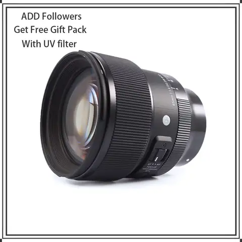 Sigma 85mm F1.4 DG DN Art Full Frame 85mm F1.4 Fixed Focal Lens For Sony E mount or L mount