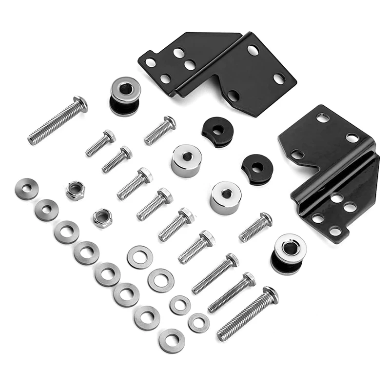 Detachables Docking Hardware Kit Compatible with Harley Touring Road King Street Electra Road Glide 1997-2008
Detachables Docking Hardware Kit Compatible with Harley Touring Road King Street Electra Road Glide 1997-2008