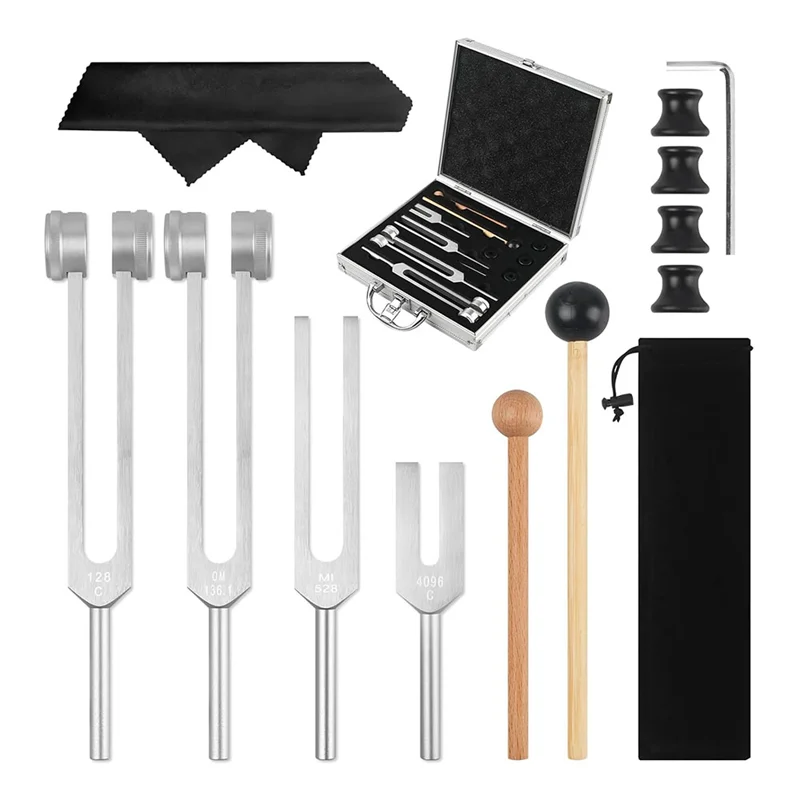 ABVH-Tuning Fork Set 4Pcs-128Hz, 136.1Hz, 528Hz, 4096Hz-Chakra For Healing, Sound Therapy, Stress Reliever
ABVH-Tuning Fork Set 4Pcs-128Hz, 136.1Hz, 528Hz, 4096Hz-Chakra For Healing, Sound Therapy, Stress Reliever