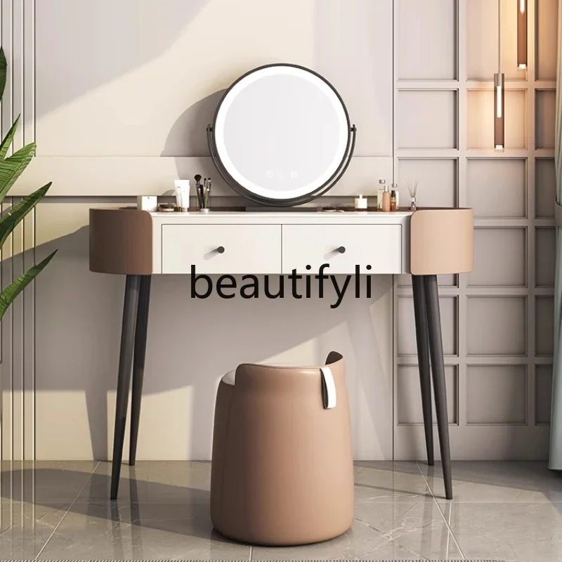 DD25Light luxury rock slab dresser bedroom simple modern makeup table, small Nordic minimalist leather makeup table
DD25Light luxury rock slab dresser bedroom simple modern makeup table, small Nordic minimalist leather makeup table