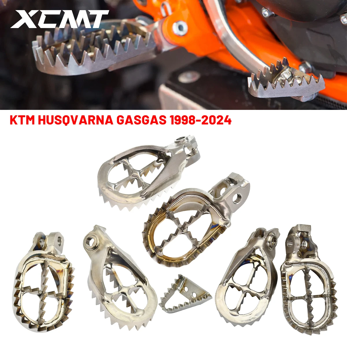 For KTM EXC EXCF XC XCF SX SXF 65-530 Husqvarna GasGas 1998-2024 Motorcycle Accessories Titanium Alloy Footpeg Foot Peg Footrest
For KTM EXC EXCF XC XCF SX SXF 65-530 Husqvarna GasGas 1998-2024 Motorcycle Accessories Titanium Alloy Footpeg Foot Peg Footrest
