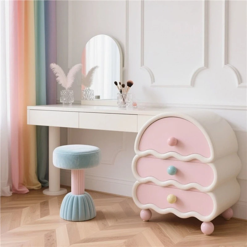 Dresser, dressing table, cream style pink solid wood chest, integrated bedroom, dressing table, storage cabinet
Dresser, dressing table, cream style pink solid wood chest, integrated bedroom, dressing table, storage cabinet