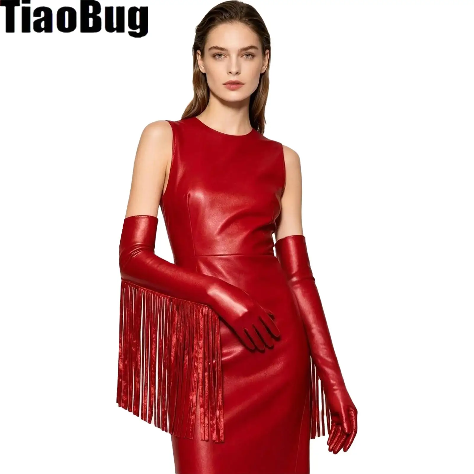 1 Pair Metallic Shiny Long Gloves with Tassel Accent Over Elbow Length Full-finger Mittens Opera for Halloween Party Clothing
1 Pair Metallic Shiny Long Gloves with Tassel Accent Over Elbow Length Full-finger Mittens Opera for Halloween Party Clothing