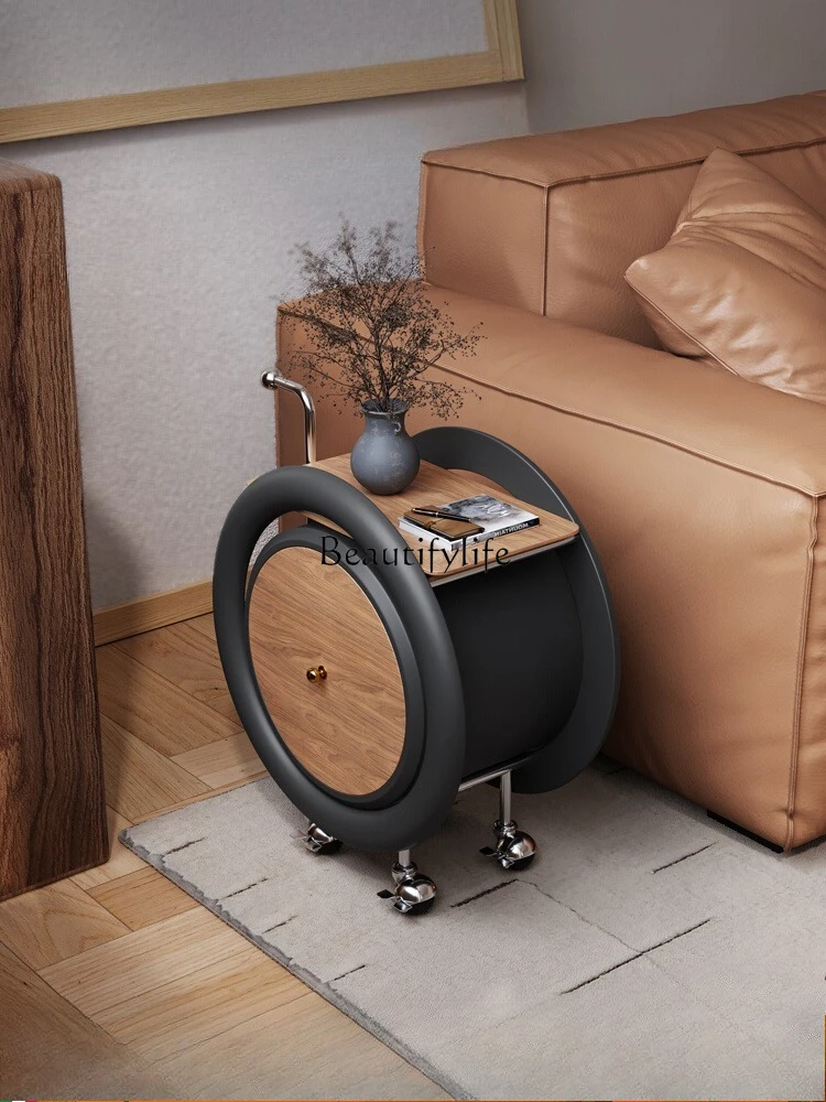 *Italian minimalist movable round trolley living room sofa retro side few with wheels creative high sense
*Italian minimalist movable round trolley living room sofa retro side few with wheels creative high sense