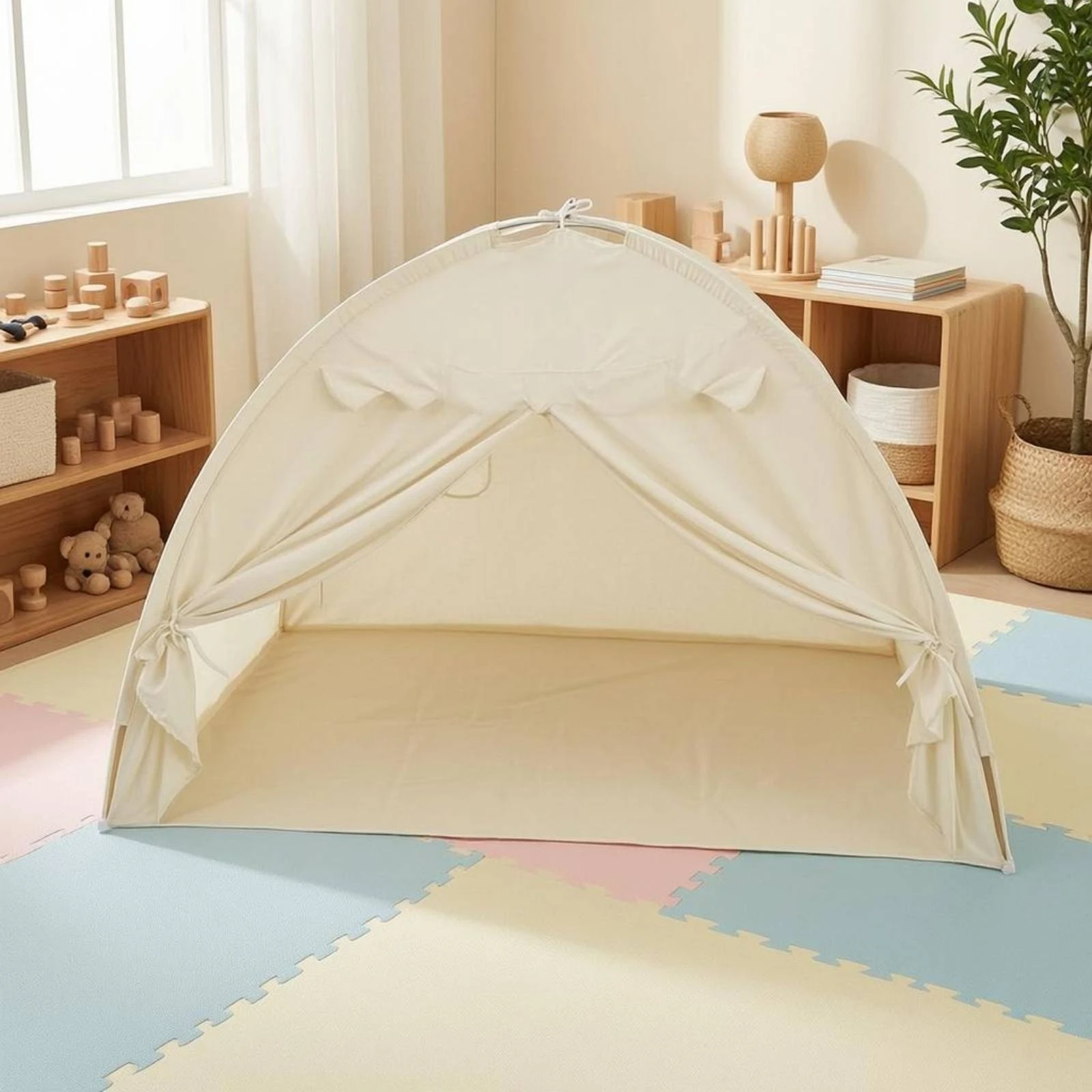 Indoor Sleeping Tent Soft and Skin-Friendly Princess Tent Toy House Stable Structure Spacious for Bedside
Indoor Sleeping Tent Soft and Skin-Friendly Princess Tent Toy House Stable Structure Spacious for Bedside