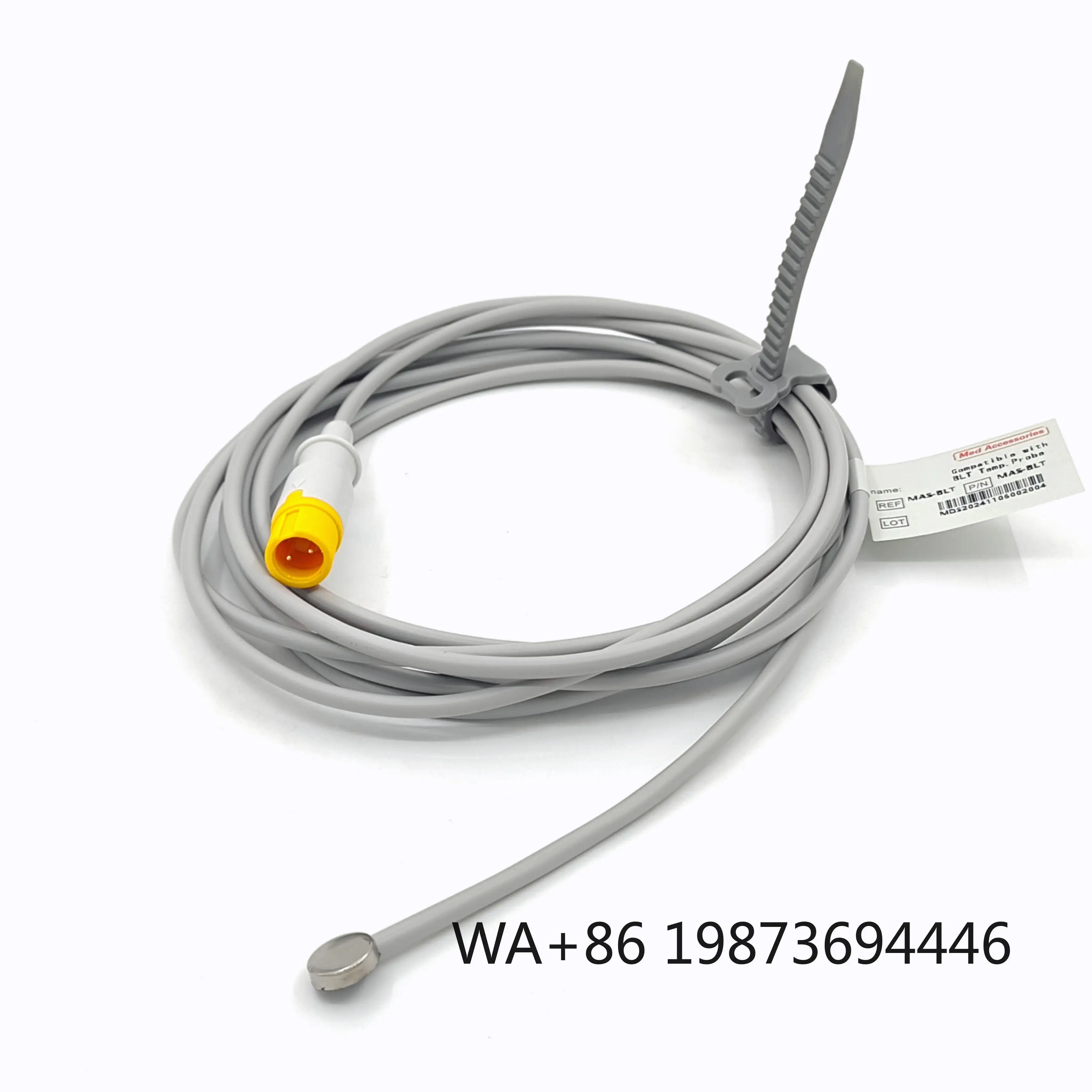 Reusable Mindray Adult Skin Temperature Probe, TPU Ozone ISO Class
Reusable Mindray Adult Skin Temperature Probe, TPU Ozone ISO Class