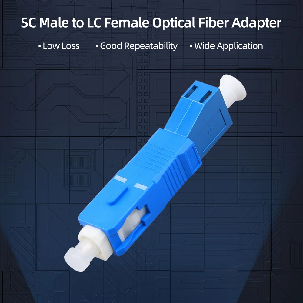 Visual Fault Locator Fiber Adapter Fiber Optic Connector SC Male to LC Female Optical Fiber Adapter Stable Performance Low Loss
Visual Fault Locator Fiber Adapter Fiber Optic Connector SC Male to LC Female Optical Fiber Adapter Stable Performance Low Loss