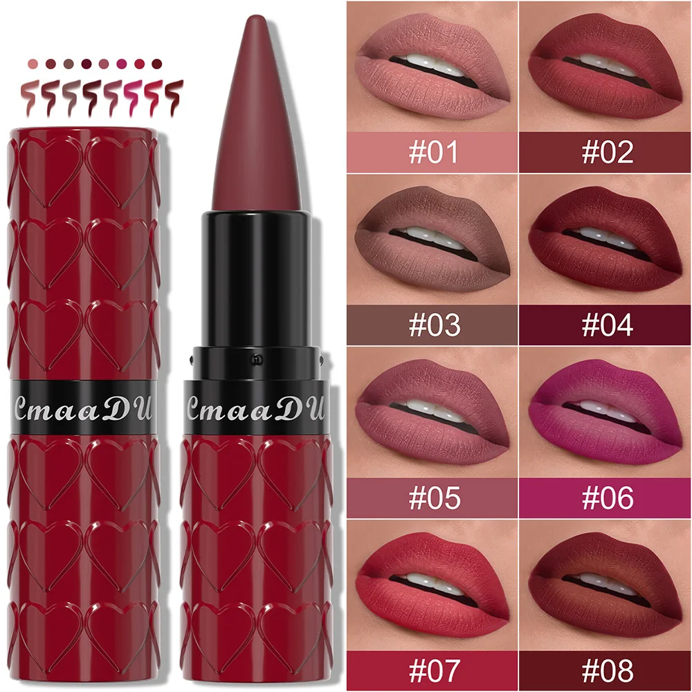8 ColorsNude Matte Lipsticks Waterproof Long Lasting Lip Stick Not Fading Sexy Nude Red Pink Velvet Lipsticks Makeup Cosmetic
8 ColorsNude Matte Lipsticks Waterproof Long Lasting Lip Stick Not Fading Sexy Nude Red Pink Velvet Lipsticks Makeup Cosmetic
