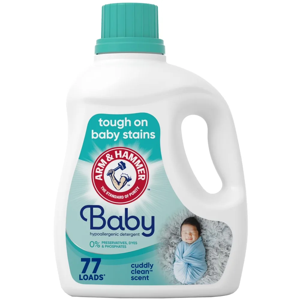 Hypoallergenic Liquid Laundry Detergent for Baby Sensitive Skin 100.5 fl oz 77 Washes
Hypoallergenic Liquid Laundry Detergent for Baby Sensitive Skin 100.5 fl oz 77 Washes