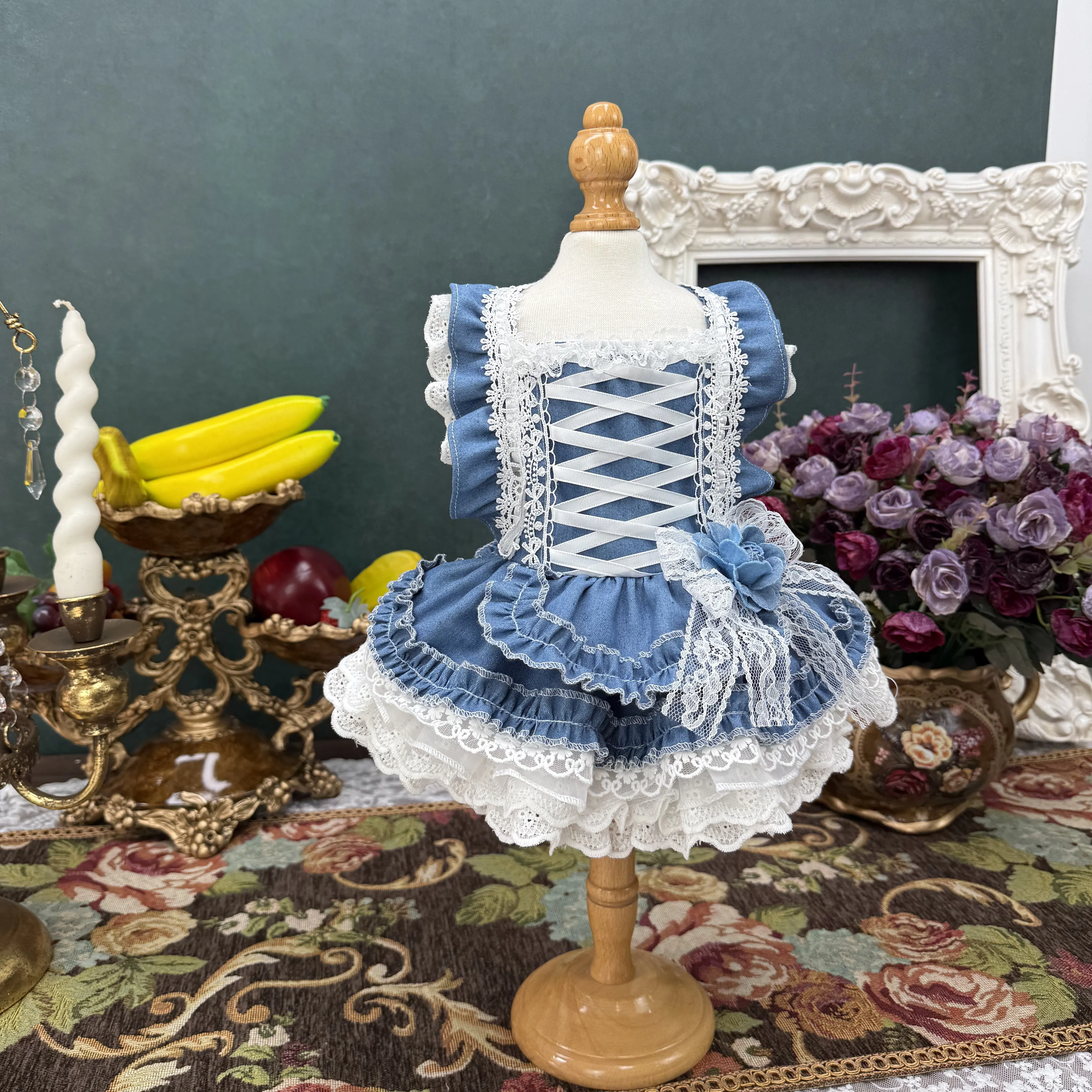 2026 Spring Pet Dog Clothes Korean Fashion Cowboy Blue Lolita Party Princess Dresses For Small Medium Dog Puppy Outfits Poodle
2026 Spring Pet Dog Clothes Korean Fashion Cowboy Blue Lolita Party Princess Dresses For Small Medium Dog Puppy Outfits Poodle