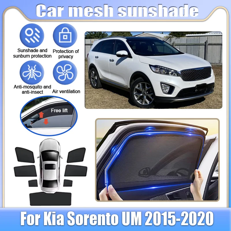 Car Mesh Sunshades For Kia Sorento 2015-2020 UM MK3 Window Sun Visors Magnetic Privacy Curtain Anti Mosquito Auto Accessories
Car Mesh Sunshades For Kia Sorento 2015-2020 UM MK3 Window Sun Visors Magnetic Privacy Curtain Anti Mosquito Auto Accessories