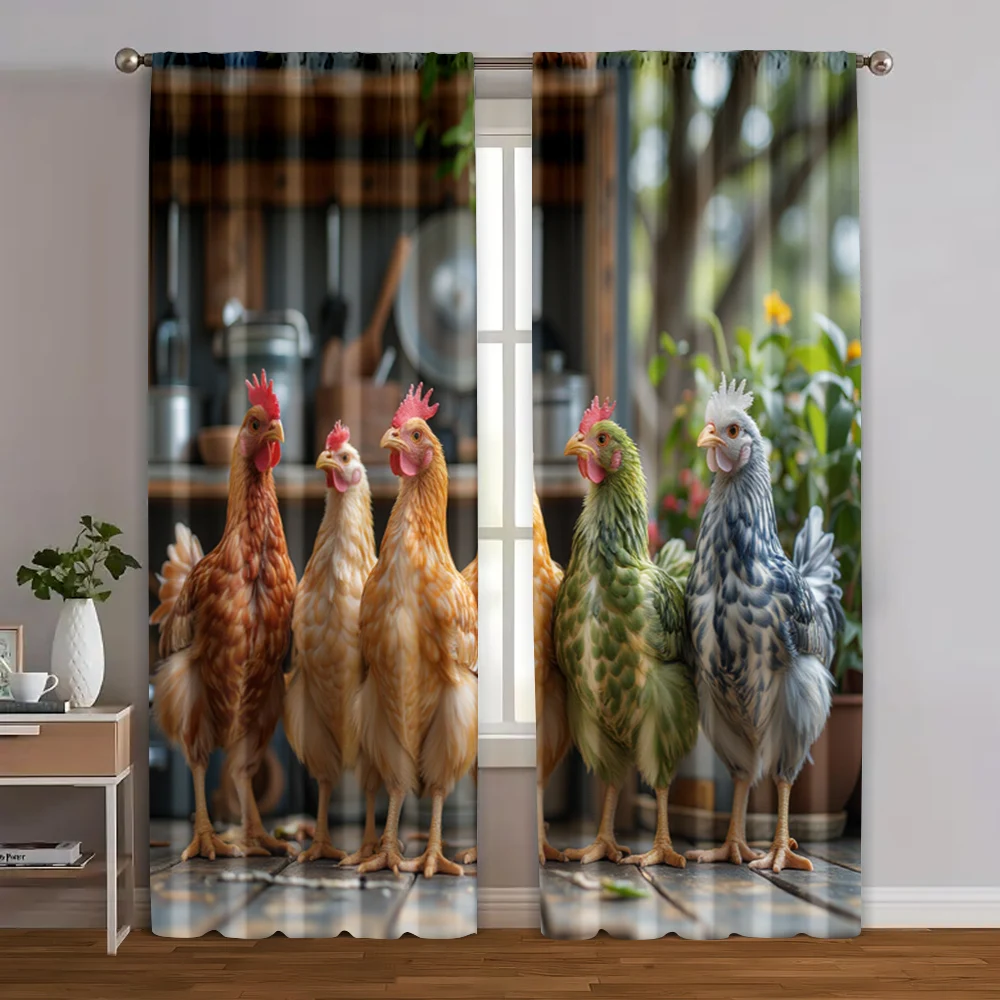 2pcs, Curtains&Window Treatment Colorful Chicks Versatile Polyester (without rod) Outdoor Decorations Use for Living Room and
2pcs, Curtains&Window Treatment Colorful Chicks Versatile Polyester (without rod) Outdoor Decorations Use for Living Room and