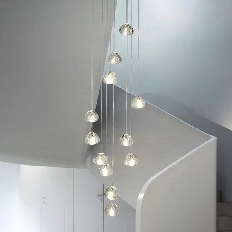 Modern Luxury Crystal Chandelier Living Room Staircase Ceiling Chandelier Lustre Dining Table Loft Pendant Light Home Decoration
Modern Luxury Crystal Chandelier Living Room Staircase Ceiling Chandelier Lustre Dining Table Loft Pendant Light Home Decoration