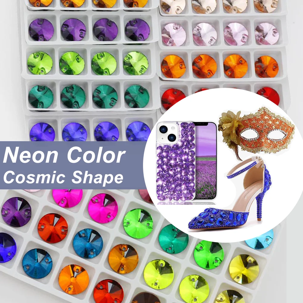 AAA Glass Round Sew On Rhinestones Flatback Sew On Crystal Sewing Rhinestone with Holes for Clothes Shoes Garment DIY Crafts
AAA Glass Round Sew On Rhinestones Flatback Sew On Crystal Sewing Rhinestone with Holes for Clothes Shoes Garment DIY Crafts