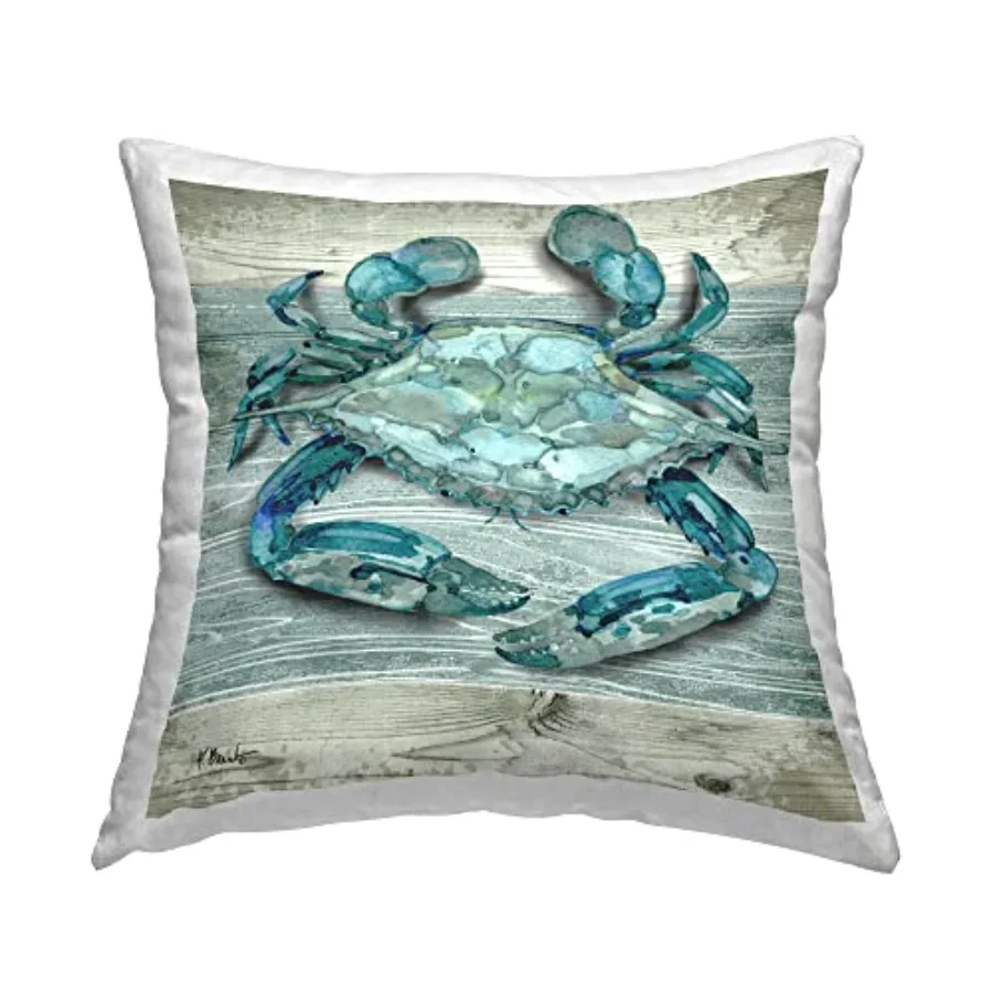 Nautical Blue Crab Grainy Pattern Boardwalk Design by Paul Brent Throw Pillow
Nautical Blue Crab Grainy Pattern Boardwalk Design by Paul Brent Throw Pillow