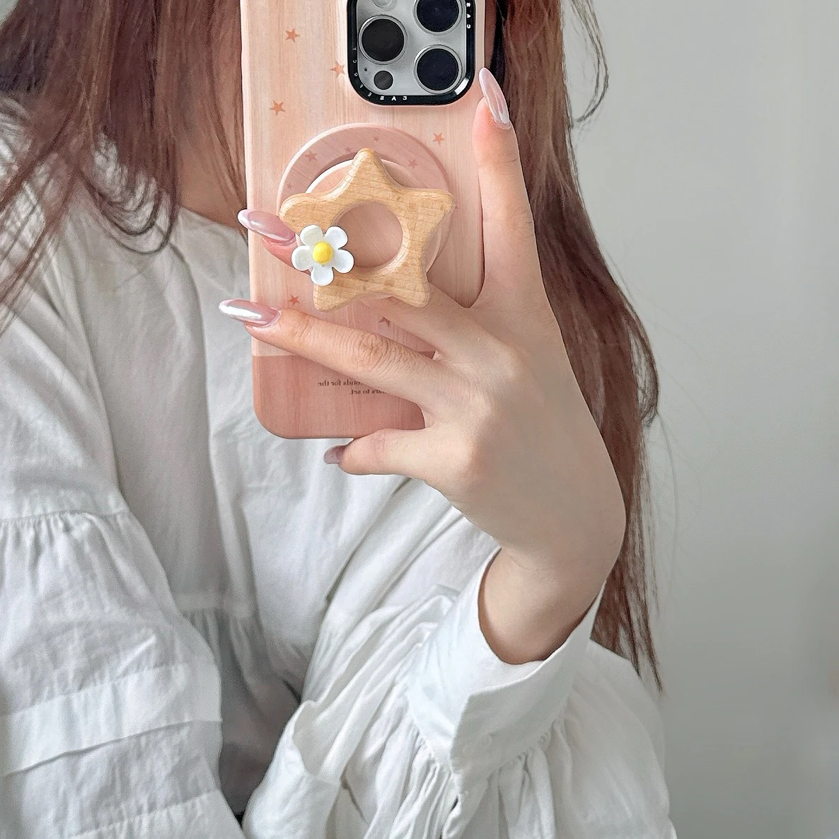 Korean Cute Star Magsafe Compatible Wood Phone Stand Little Flower Design for iPhone 13 14 15 16 Wireless Charging Case Holder
Korean Cute Star Magsafe Compatible Wood Phone Stand Little Flower Design for iPhone 13 14 15 16 Wireless Charging Case Holder