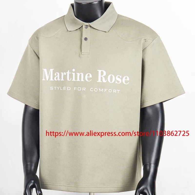 Fashionable Trend MARTINE ROSE T-Shirt High Quality Logo Letter Print Short-sleeve Leisure Summer Martine Rose Polo Shirts
Fashionable Trend MARTINE ROSE T-Shirt High Quality Logo Letter Print Short-sleeve Leisure Summer Martine Rose Polo Shirts