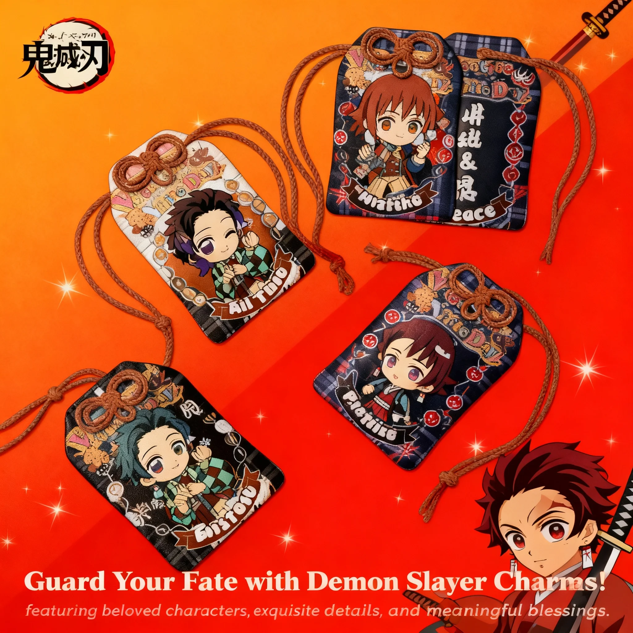 Demon Slayer Kimetsu no Yaiba Anime Omamori Good Luck Charm Nezuko Tanjiro Zenitsu Inosuke Hashira Cosplay Merchandise
Demon Slayer Kimetsu no Yaiba Anime Omamori Good Luck Charm Nezuko Tanjiro Zenitsu Inosuke Hashira Cosplay Merchandise