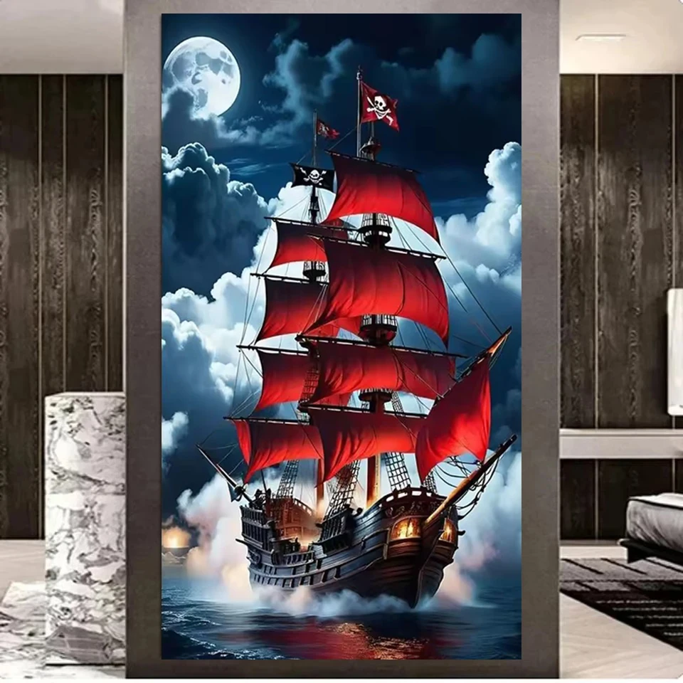Pirate Boat Moon Landscape Diamond Embroidery 5D Diamond Painting Art Cross Stitch Kits Handmade DIY Gift 2025 New Collection
Pirate Boat Moon Landscape Diamond Embroidery 5D Diamond Painting Art Cross Stitch Kits Handmade DIY Gift 2025 New Collection