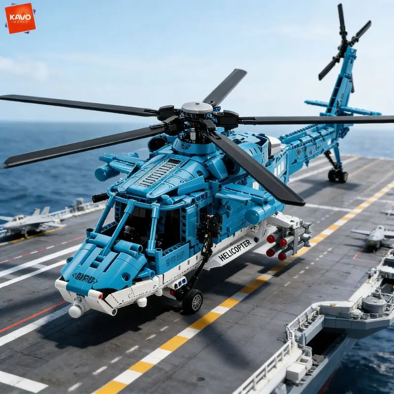Конструктор KAVOWORLD 1521 деталь: Синий атакующий вертолет. Технический военный набор для сборки вертолета. Развивающие STEM-игрушки для подростков.
Конструктор KAVOWORLD 1521 деталь: Синий атакующий вертолет. Технический военный набор для сборки вертолета. Развивающие STEM-игрушки для подростков.