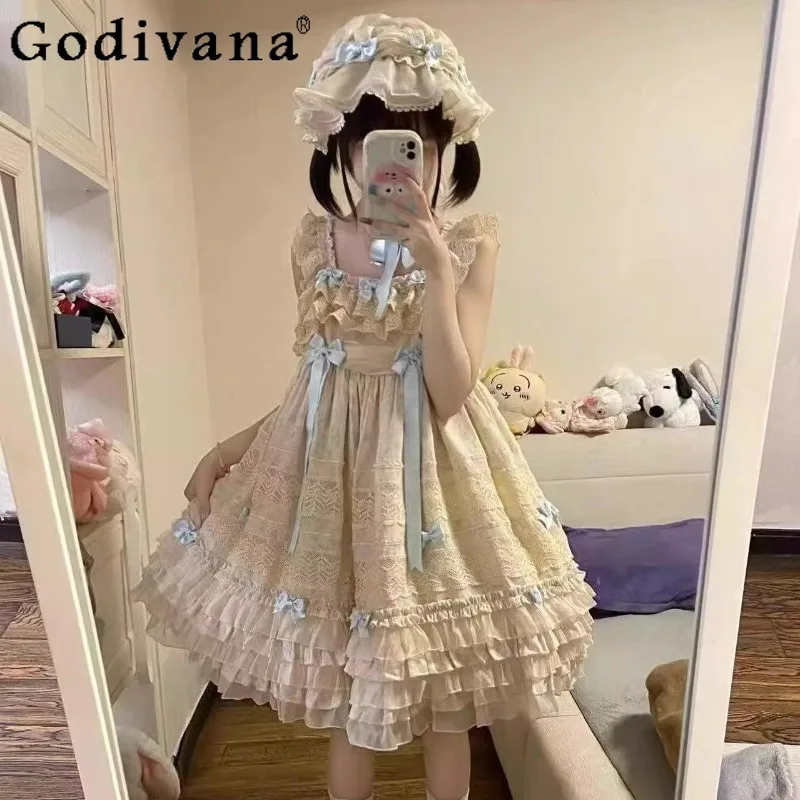 Original Lolita Daily Wear Dress for Women Lolita Bride Princess Elegant Temperament Dress Female Japanese Style Sweet Dress
Original Lolita Daily Wear Dress for Women Lolita Bride Princess Elegant Temperament Dress Female Japanese Style Sweet Dress