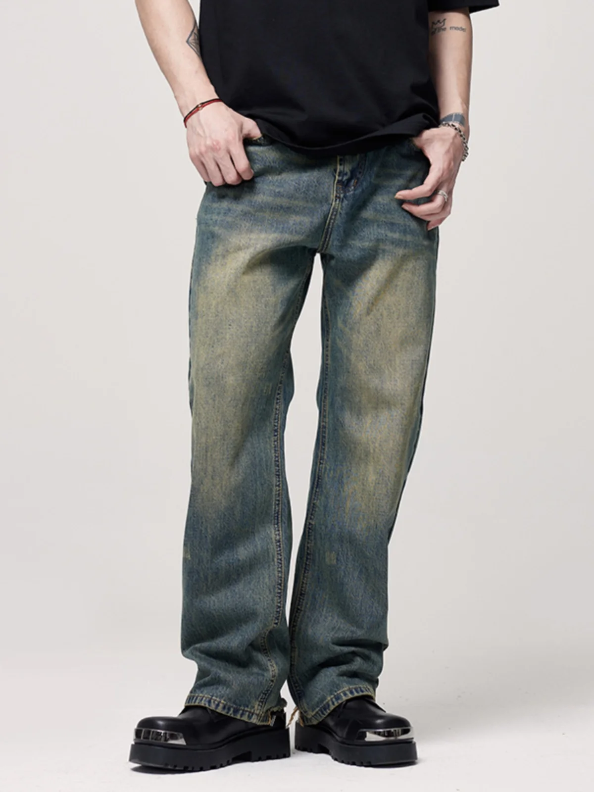 High-End Vintage Distred Denim Jeans Men's Trendy American High Street Straight Leg Loose Wide Leg Floor-length Casual Lon...
High-End Vintage Distred Denim Jeans Men's Trendy American High Street Straight Leg Loose Wide Leg Floor-length Casual Lon...