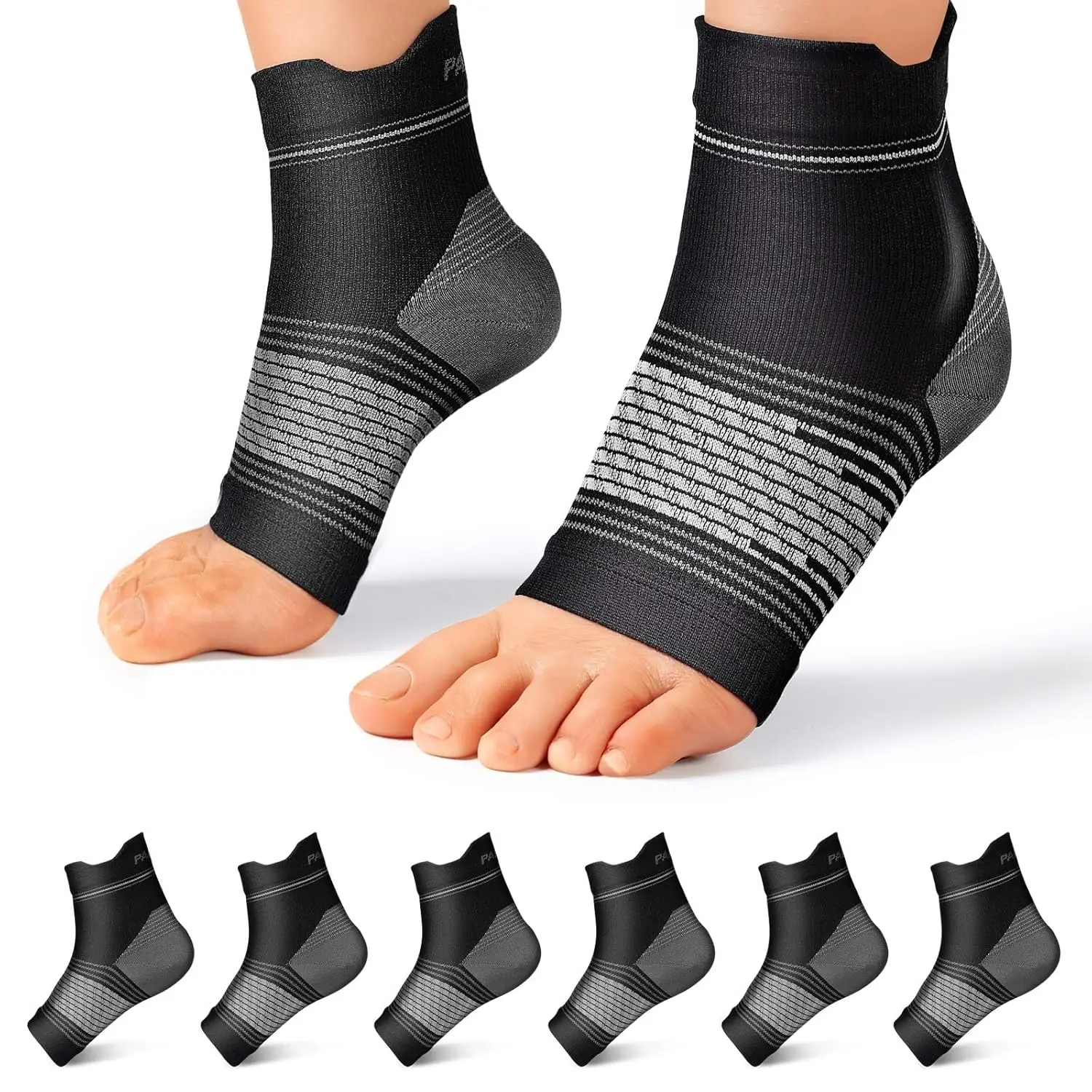 Compression Foot Sleeves for Plantar Fasciitis Relief, Arch & Ankle Support, Black X-Large (6 Pairs)
Compression Foot Sleeves for Plantar Fasciitis Relief, Arch & Ankle Support, Black X-Large (6 Pairs)