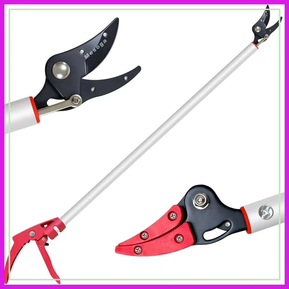 4FT Tree Pruner with SK5 Steel Blade, Aluminum Pole, Cut and Hold Bypass Pruner for Fruit Picking
4FT Tree Pruner with SK5 Steel Blade, Aluminum Pole, Cut and Hold Bypass Pruner for Fruit Picking