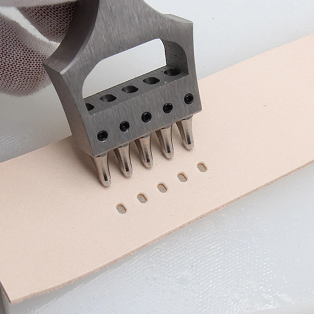 Leather Punch Tool Craft Watch Band Strap Oval Hole Puncher Stitching 5 Prong Eyelet Cutter Head Removable Chisel Stainless stee
Leather Punch Tool Craft Watch Band Strap Oval Hole Puncher Stitching 5 Prong Eyelet Cutter Head Removable Chisel Stainless stee