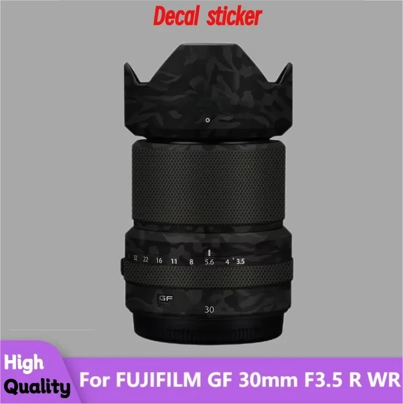 Для fujifilm GF 30 мм F3.5 R WR наклейка на объектив защитная наклейка на кожу виниловая пленка защитная пленка от царапин GF30 F\3.5
Для fujifilm GF 30 мм F3.5 R WR наклейка на объектив защитная наклейка на кожу виниловая пленка защитная пленка от царапин GF30 F\3.5
