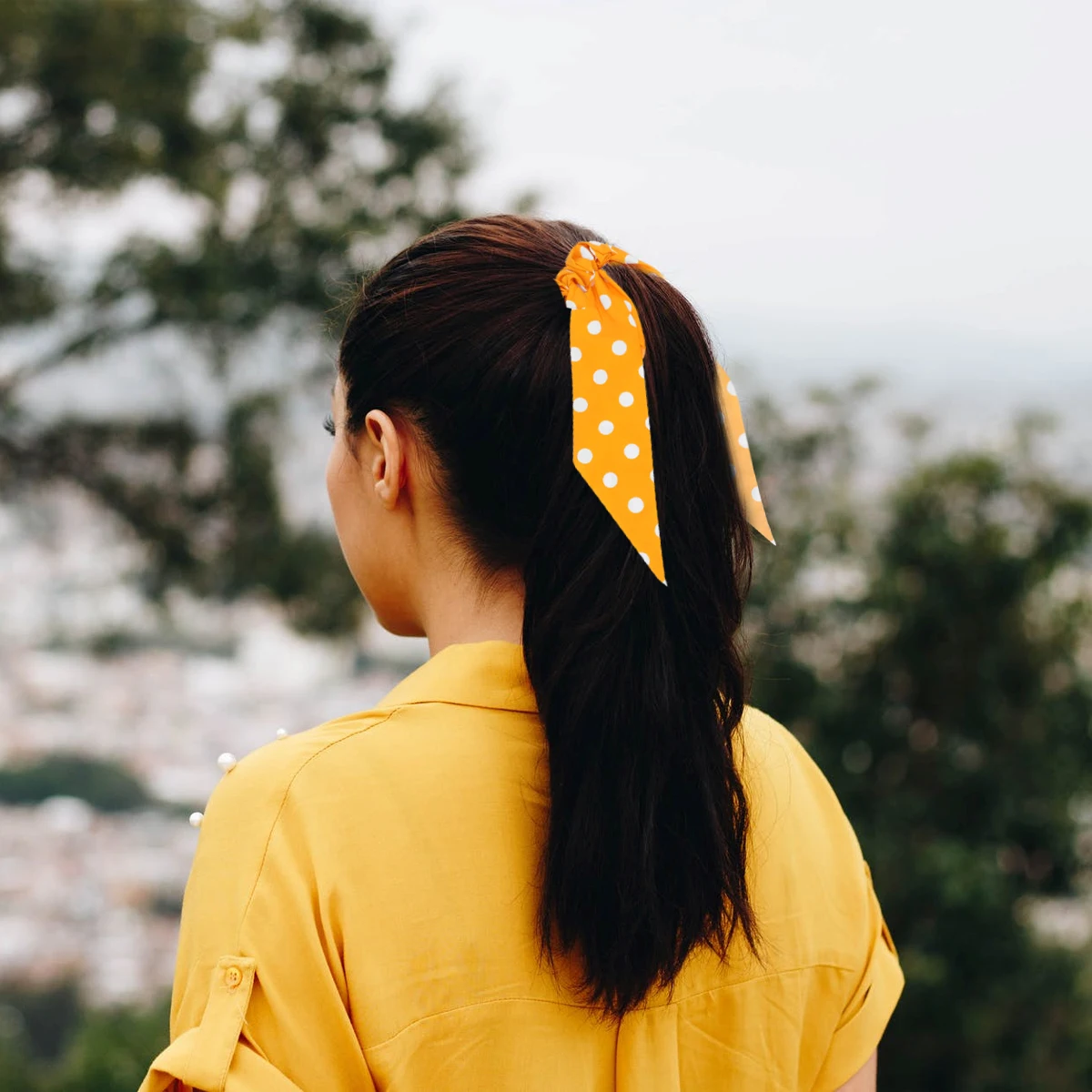 4pcs Polka Dot Printed Scrunchies Elastic Ties Ribbon Design Long Hair Bow Ponytail Holder For Women Christmas Party Costume
4pcs Polka Dot Printed Scrunchies Elastic Ties Ribbon Design Long Hair Bow Ponytail Holder For Women Christmas Party Costume