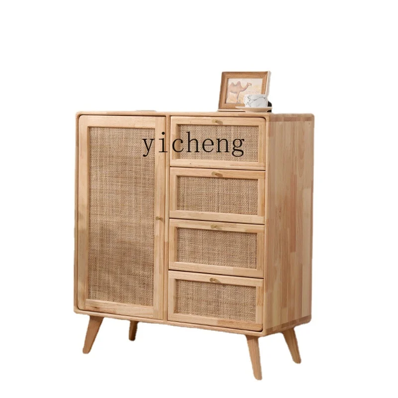 Zc Solid Wood Rattan Chest of Drawers Wood Color Living Room Storage Cabinet Modern Minimalist Hallway Cabinet
Zc Solid Wood Rattan Chest of Drawers Wood Color Living Room Storage Cabinet Modern Minimalist Hallway Cabinet